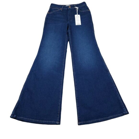Wrangler Women's Flare & Wide Leg Jeans - Dark Blue - Picture 1 of 11